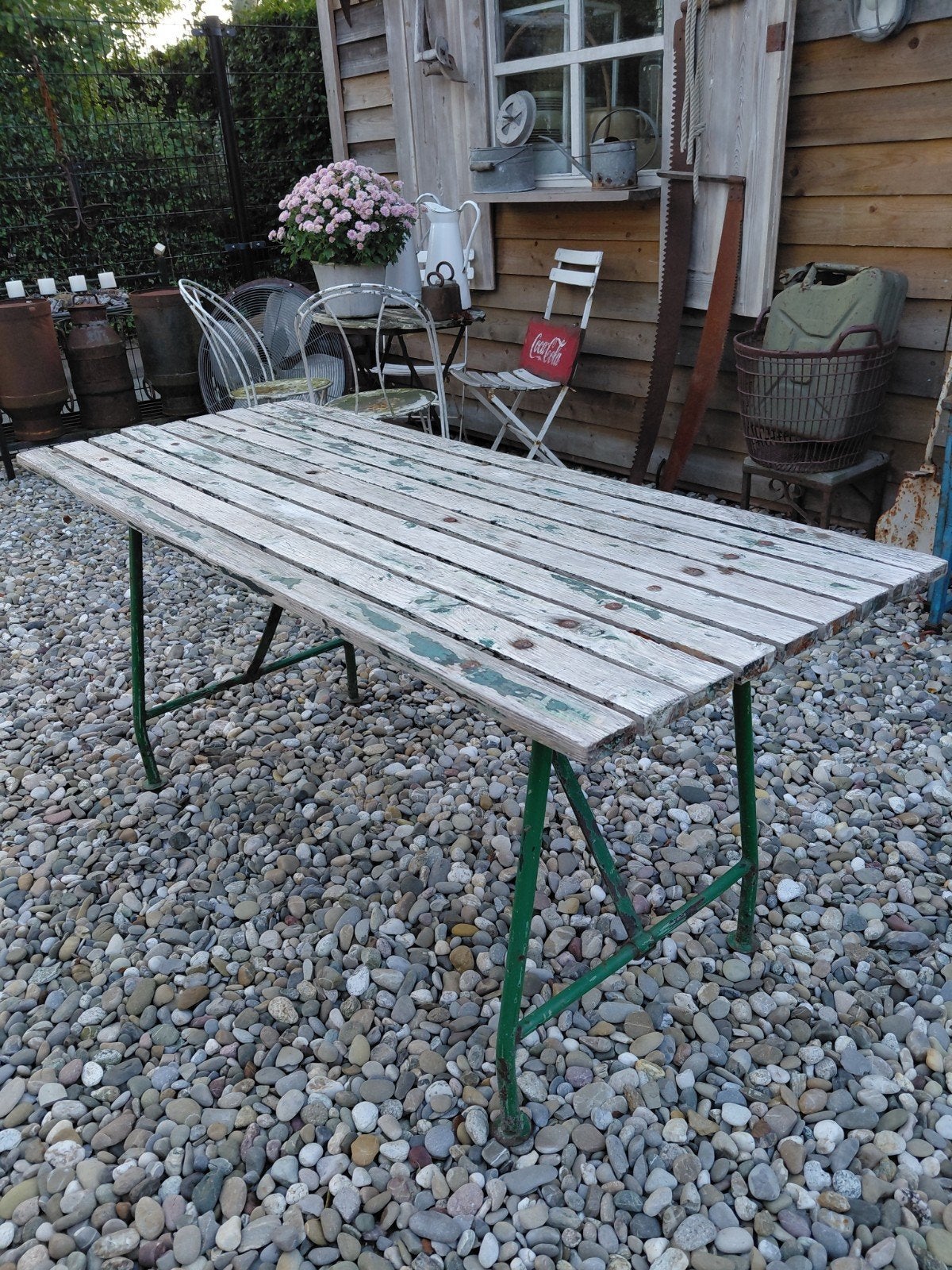 oude kleinere markt tafel, Ophalen