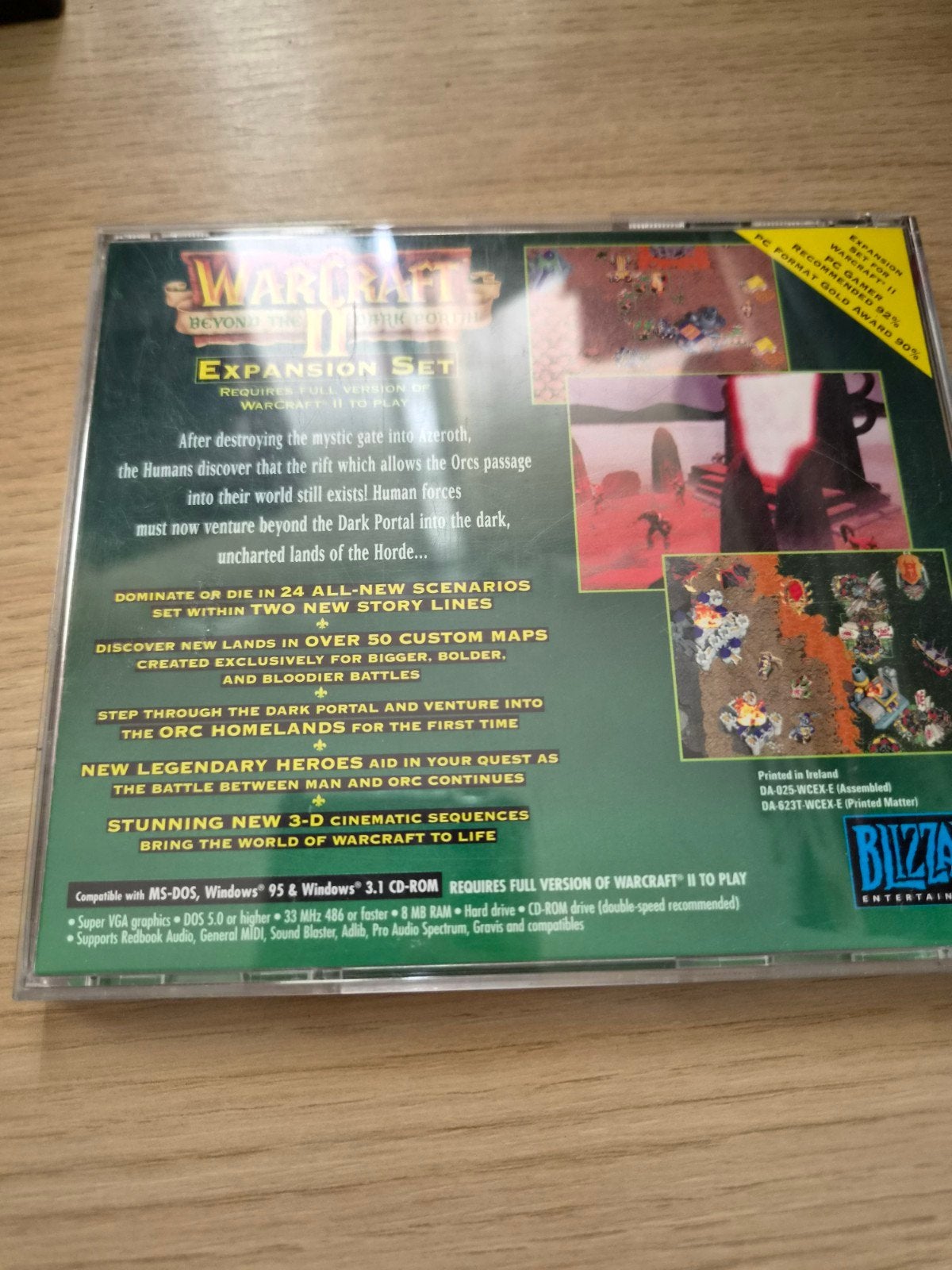 Warcraft II: Beyond the Dark Portal - PC CD-ROM, Gebruikt, 1 speler, Eén computer, Ophalen of Verzenden