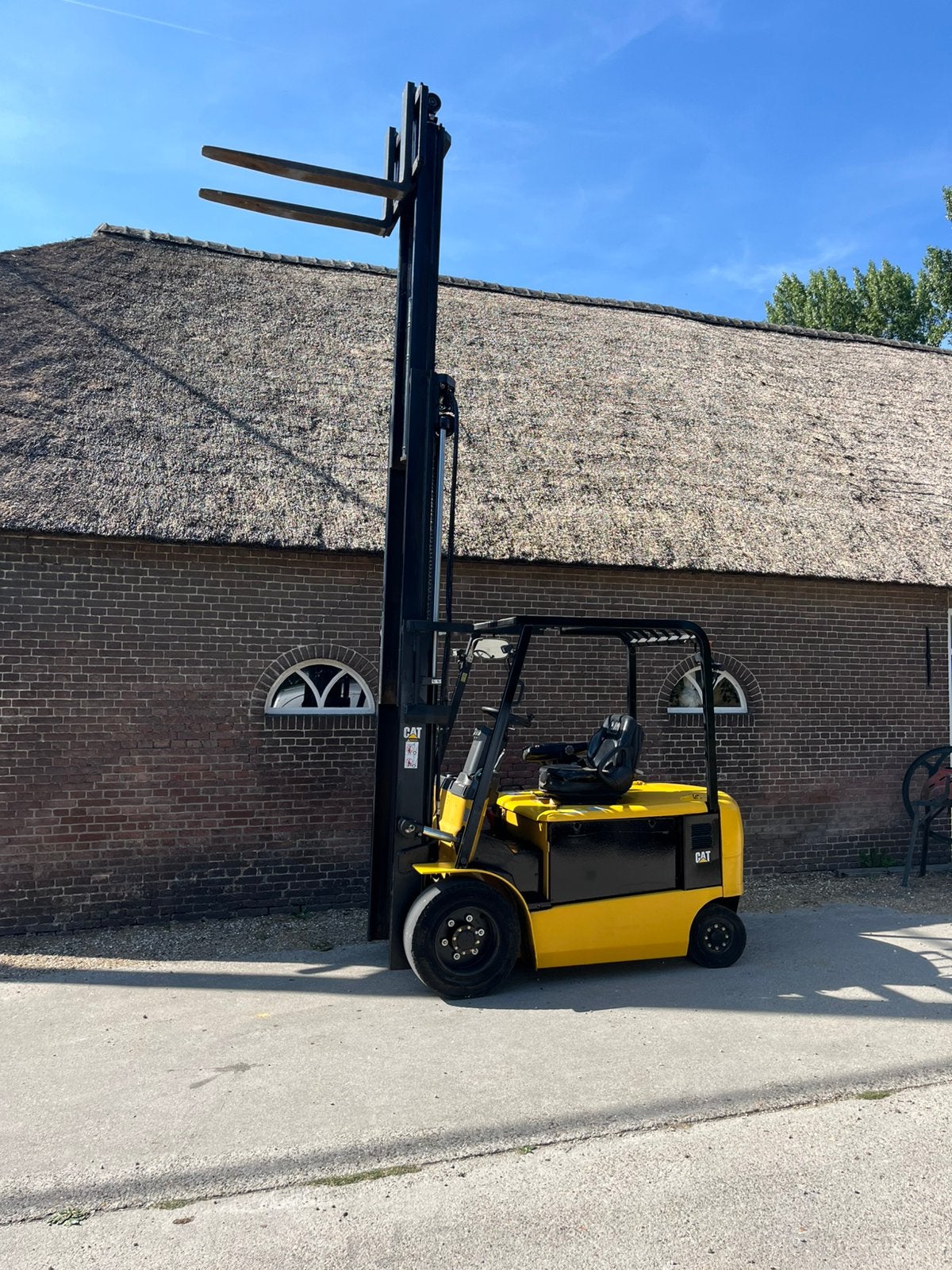 Cat ep30k 3t triplex freelift 2extra ventielen 2013 netjes✅, 1000 tot 2000 kg, Ophalen of Verzenden, Elektrisch, Heftruck