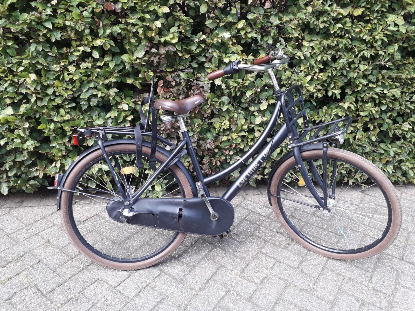 Cortina fiets zwart-bruin met versnelling, Fietsen en Brommers, Ophalen, Overige merken