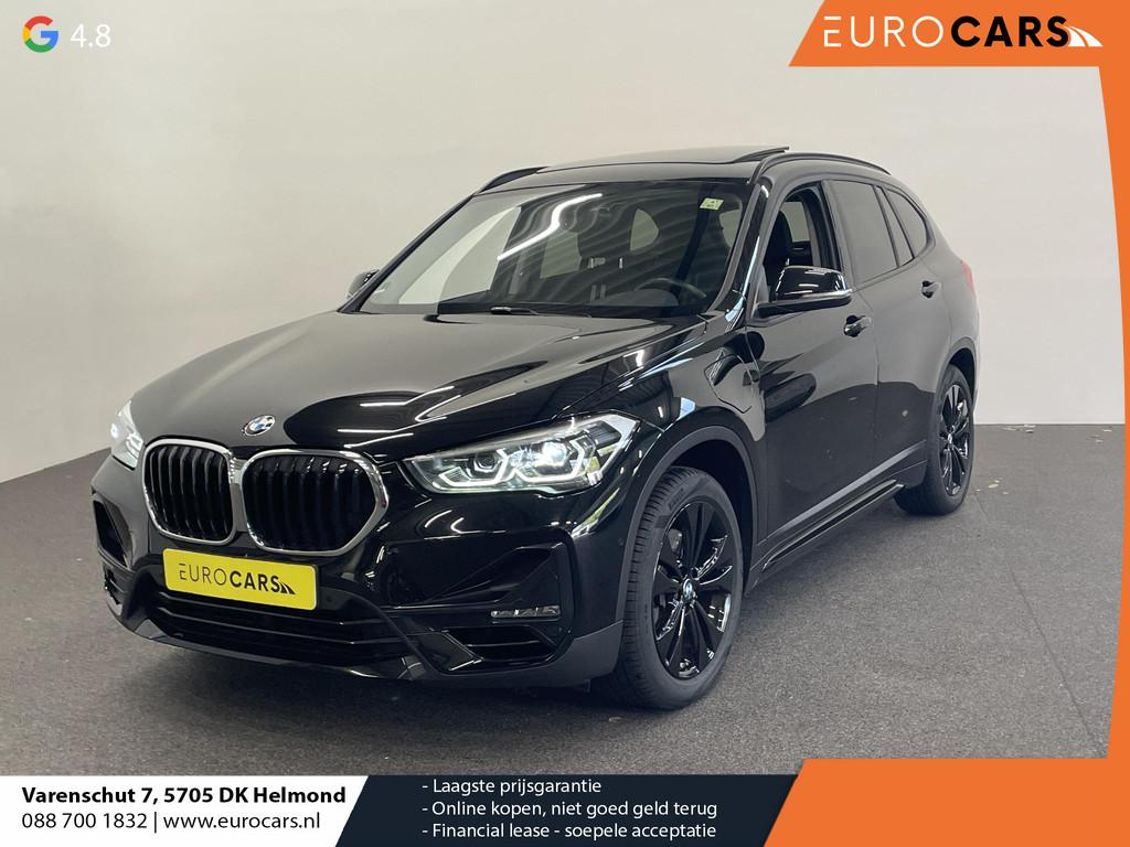 BMW X1 xDrive25e SportLine Aut PHEV Pano dak HiFi system Ver, Gebruikt, Leder en Stof, Zwart, Plug-in hybride