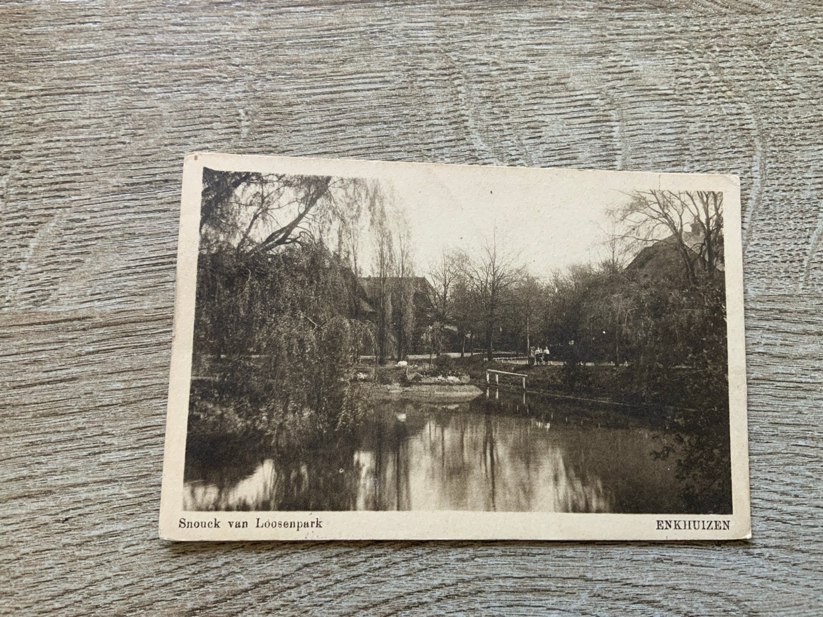Enkhuizen, Snouck van Loosenpark, Verzamelen, Ophalen of Verzenden, 1920 tot 1940, Gelopen, Noord-Holland