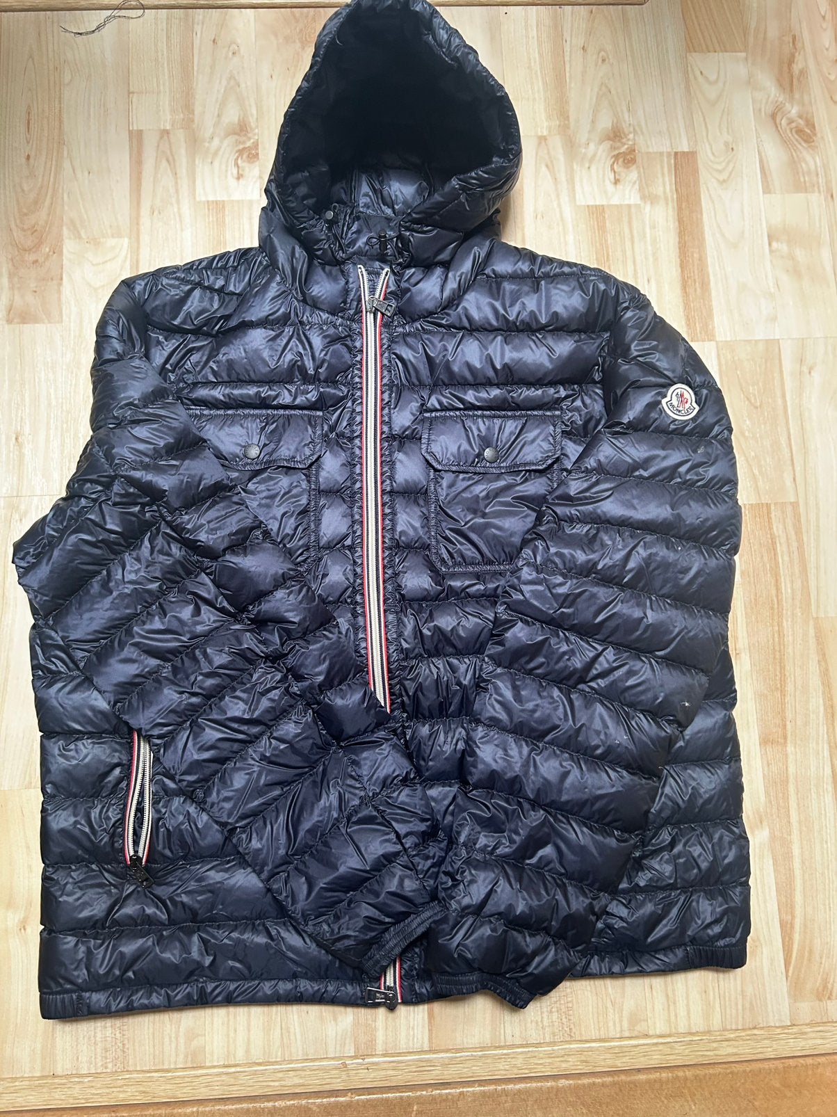 Orginele moncler jas mt XL, Ophalen of Verzenden, Gedragen, Maat 56/58 (XL), Zwart