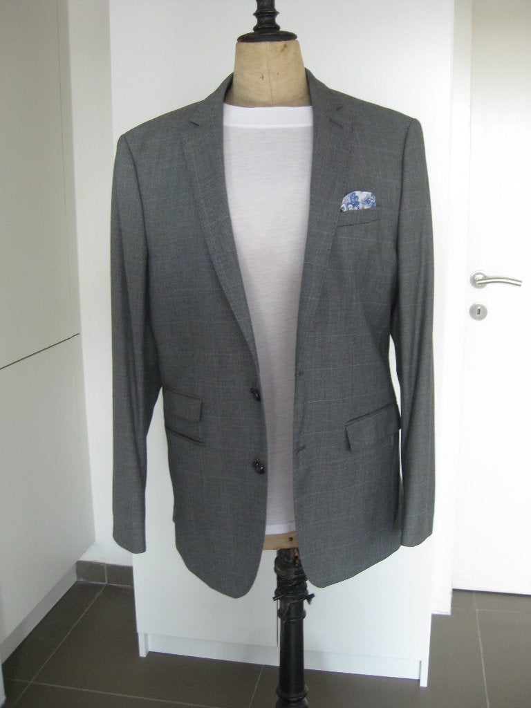 Colbert van Zara licht grijs Maat 50 Als Nieuw, Maat 48/50 (M), Ophalen of Verzenden, Zo goed als nieuw, Zara Man
