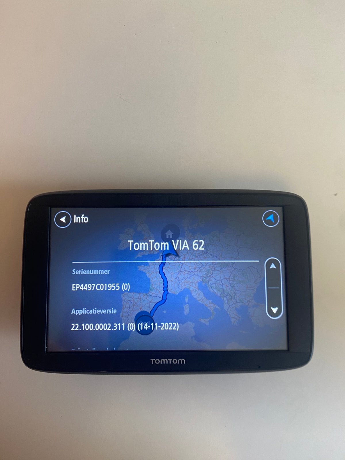 TomTom Via 62, Auto diversen, Autonavigatie, Ophalen of Verzenden, Zo goed als nieuw