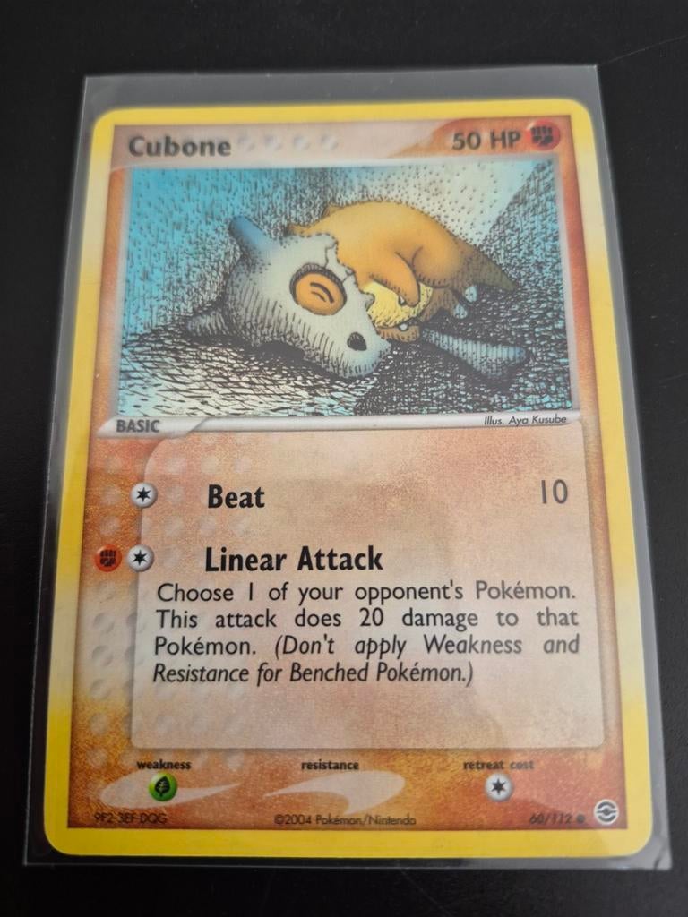 Cubone 60/112 - EX FireRed & LeafGreen Pokémon Kaart, Ophalen of Verzenden, Zo goed als nieuw, Losse kaart