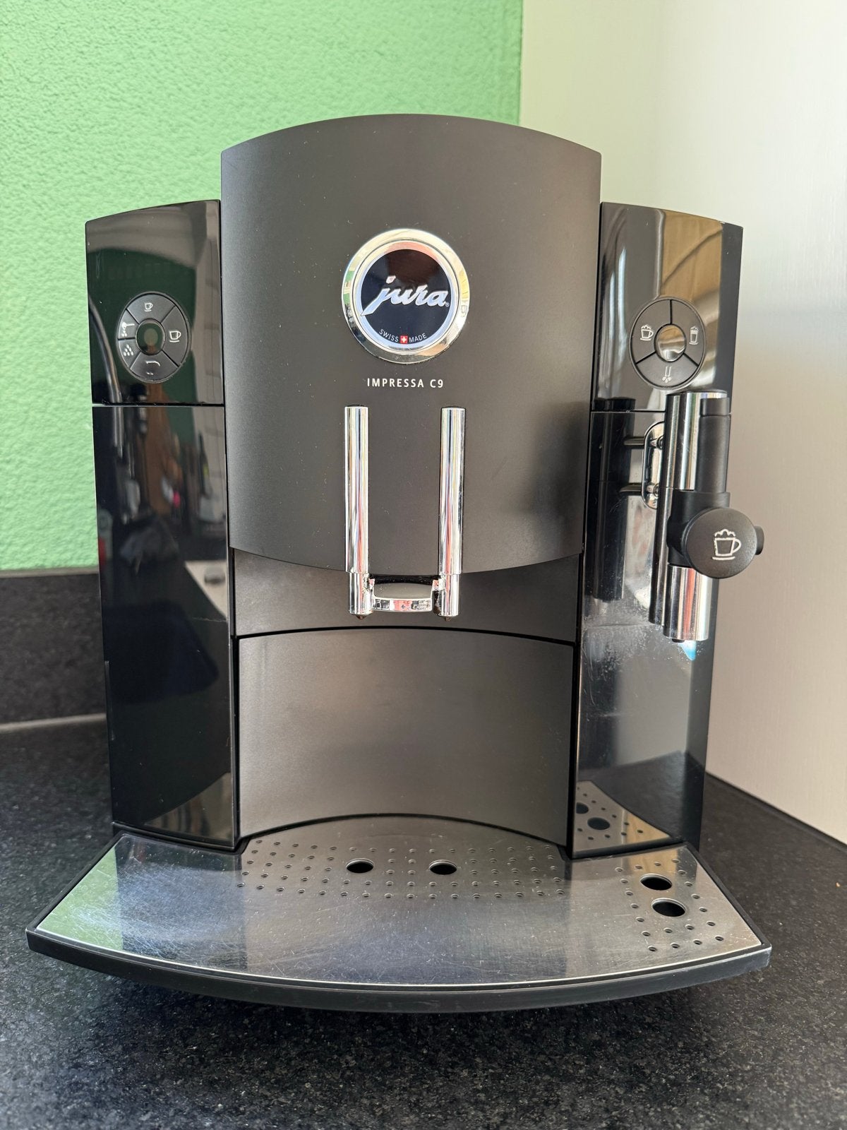 Jura Impressa C9 volautomatische koffiemachine, Afneembaar waterreservoir, Gebruikt, 10 kopjes of meer, Koffiemachine