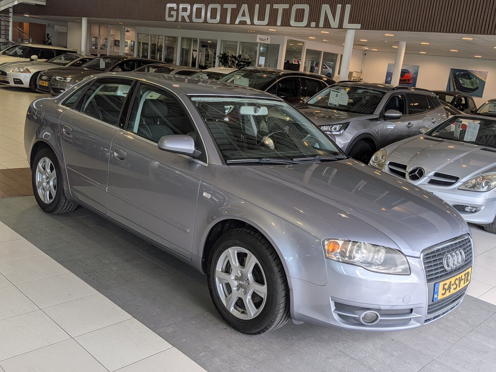 Audi A4 Limousine 2.0 Pro Line Business Airco, Cruise Contro, Auto's, Voorwielaandrijving, Stof, Gebruikt, Zwart