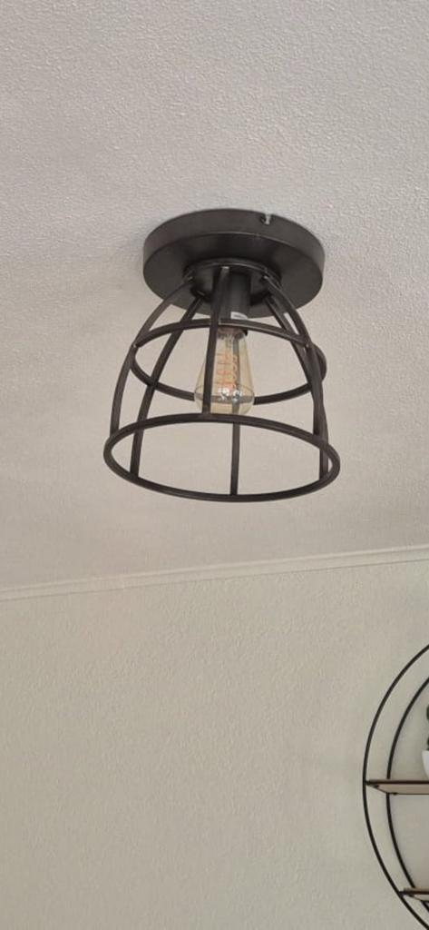 Industriële plafondlamp, Huis en Inrichting, Ophalen, Zo goed als nieuw