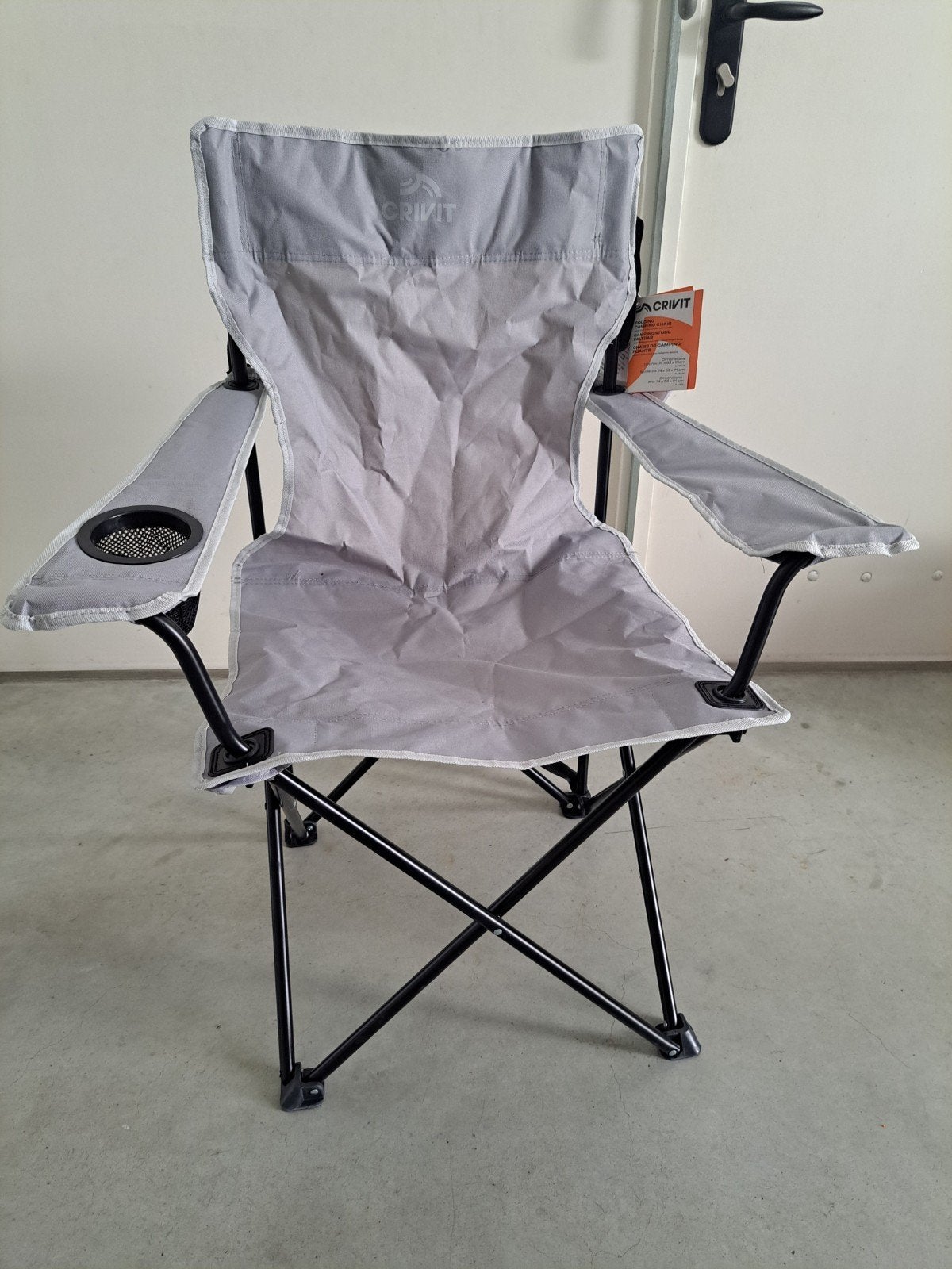 Nieuwe campingstoel, grijs, Ophalen of Verzenden, Nieuw, Campingstoel