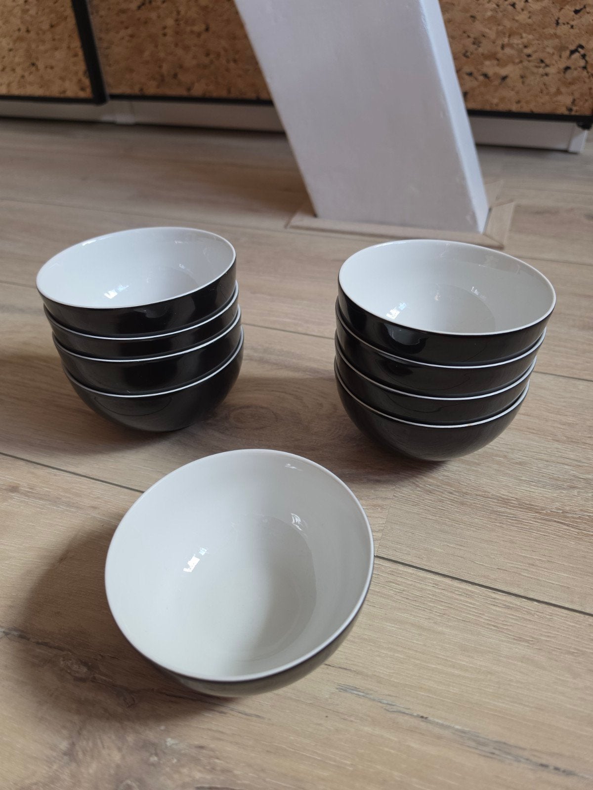 Arzberg Tric Monochrome (Wit/Zwart) - 9 Schaaltjes / Set, Huis en Inrichting, Keuken | Servies, Arzberg, Ophalen of Verzenden