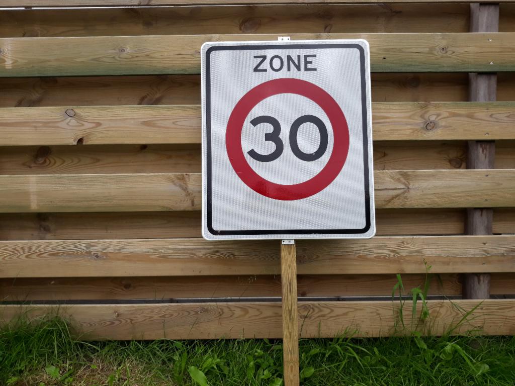 Te koop: verkeersbord zone 30, Ophalen, Carnaval