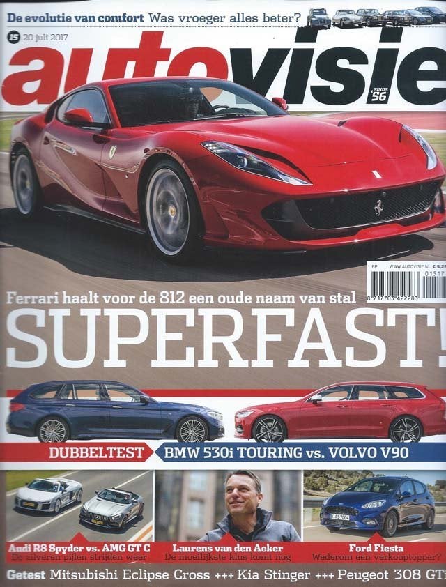 Autovisie 15 2017 : Citroen DS - 2CV - Ford Fiesta ST-Line, Ophalen of Verzenden, Gelezen, Algemeen