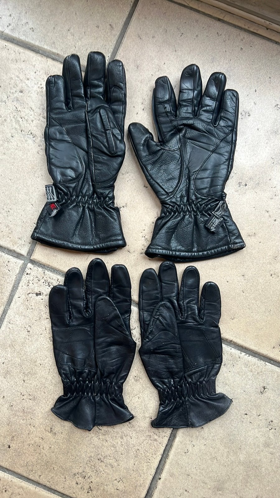 Leren motorfiets handschoenen, Motoren, Kleding | Motorkleding, Handschoenen, Tweedehands, Ophalen of Verzenden