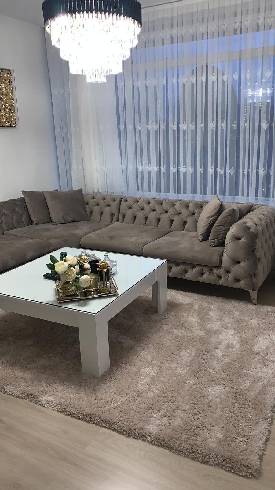 Luxe Hoekbank 270bij 310, Ophalen, Zo goed als nieuw, Stof