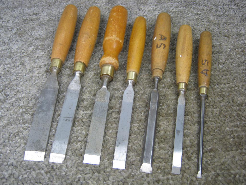 Beitels. Set 7 stuks, Verzenden