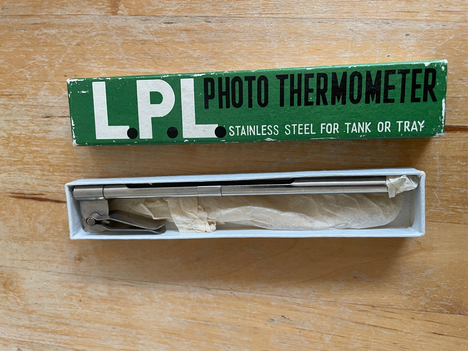 Vintage LPL Fotothermometer - RVS voor donkere kamer, Audio, Tv en Foto, Ophalen of Verzenden, Zo goed als nieuw, LPL, Overig typen