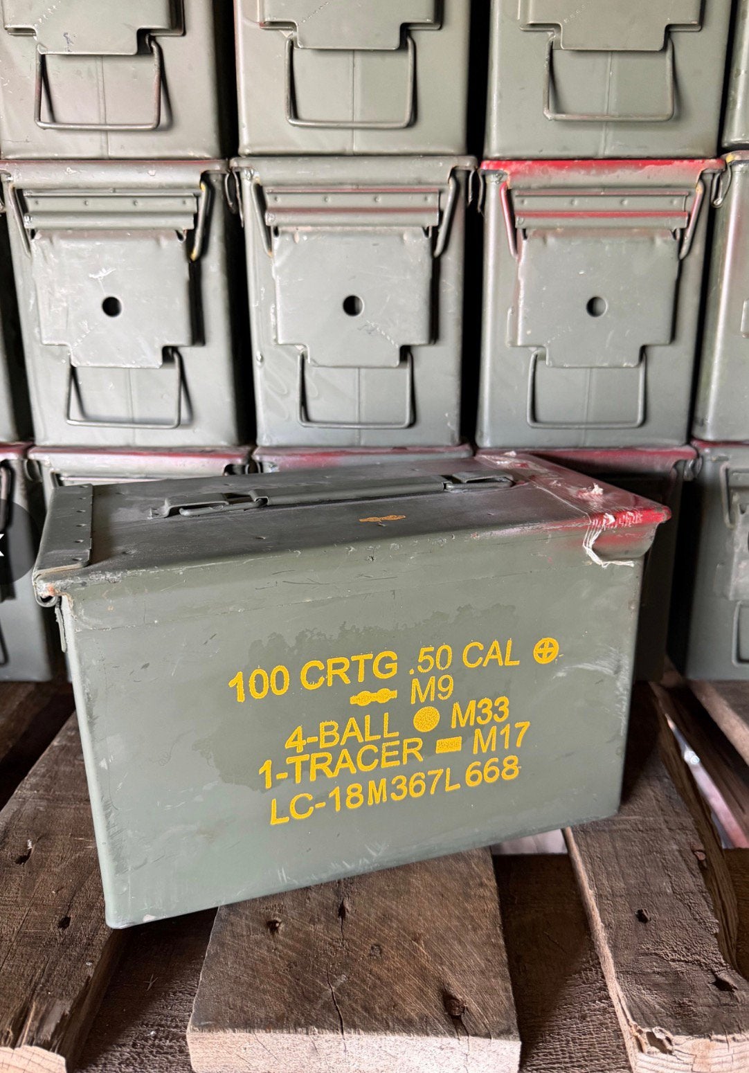 Originele US Army munitiekist M2A2 (.50 Cal Ammo Can), Ophalen of Verzenden, Landmacht, Amerika