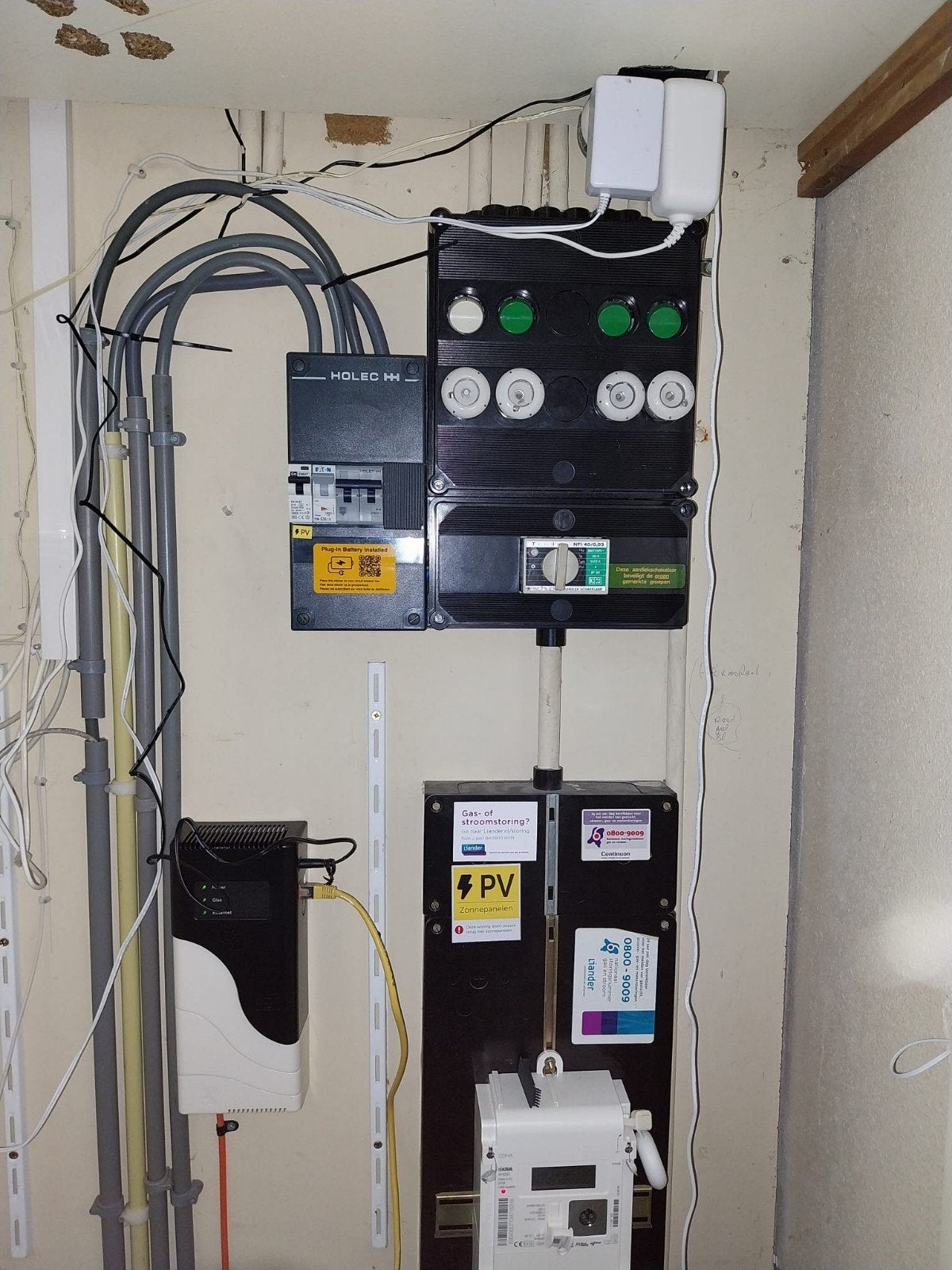 Complete meterkast met zonnepaneel omvormer, Ophalen of Verzenden, Gebruikt, Overige typen