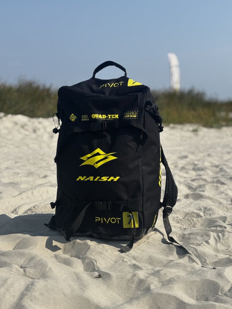 Naish Pivot 2025 – 7m (geel) – zo goed als nieuw, Info@kubus-sports.nl, Geen board, Ophalen of Verzenden, Kite