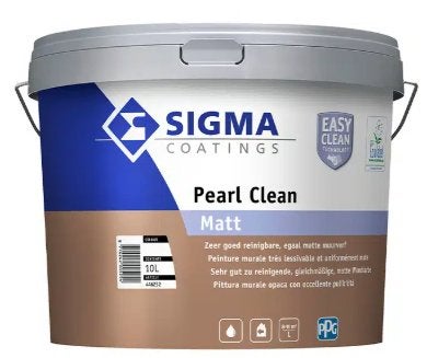 Sigma Pearl clean matt RAL 9010 10 liter, Wit, Nieuw, Ophalen of Verzenden, Verf