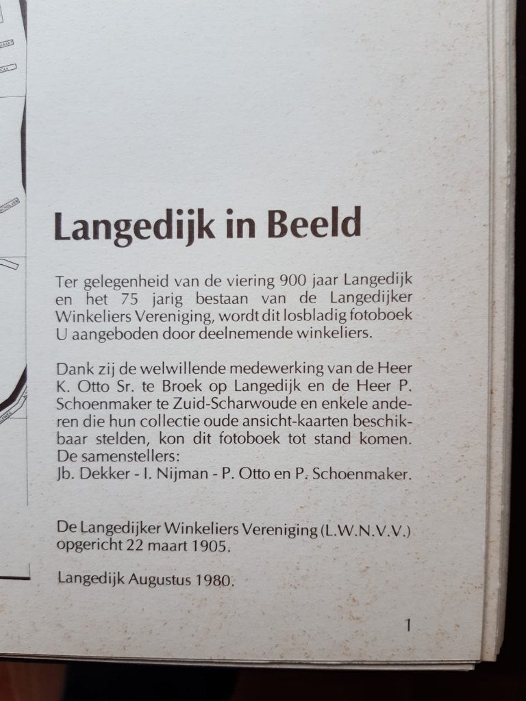Langedijk in beeld 1980, Verzamelen, Ansichtkaarten | Nederland, Noord-Holland, 1980 tot heden, Ophalen of Verzenden