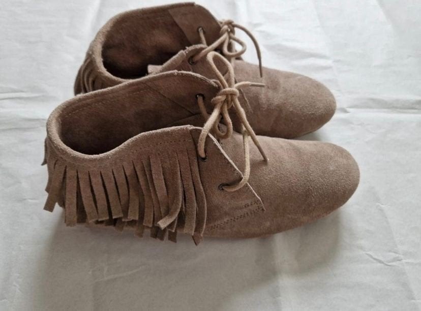 Maruti. Veterboots. Mocassins. Nieuwstaat. Maat 38., Bruin, Ophalen of Verzenden, Zo goed als nieuw, Maruti