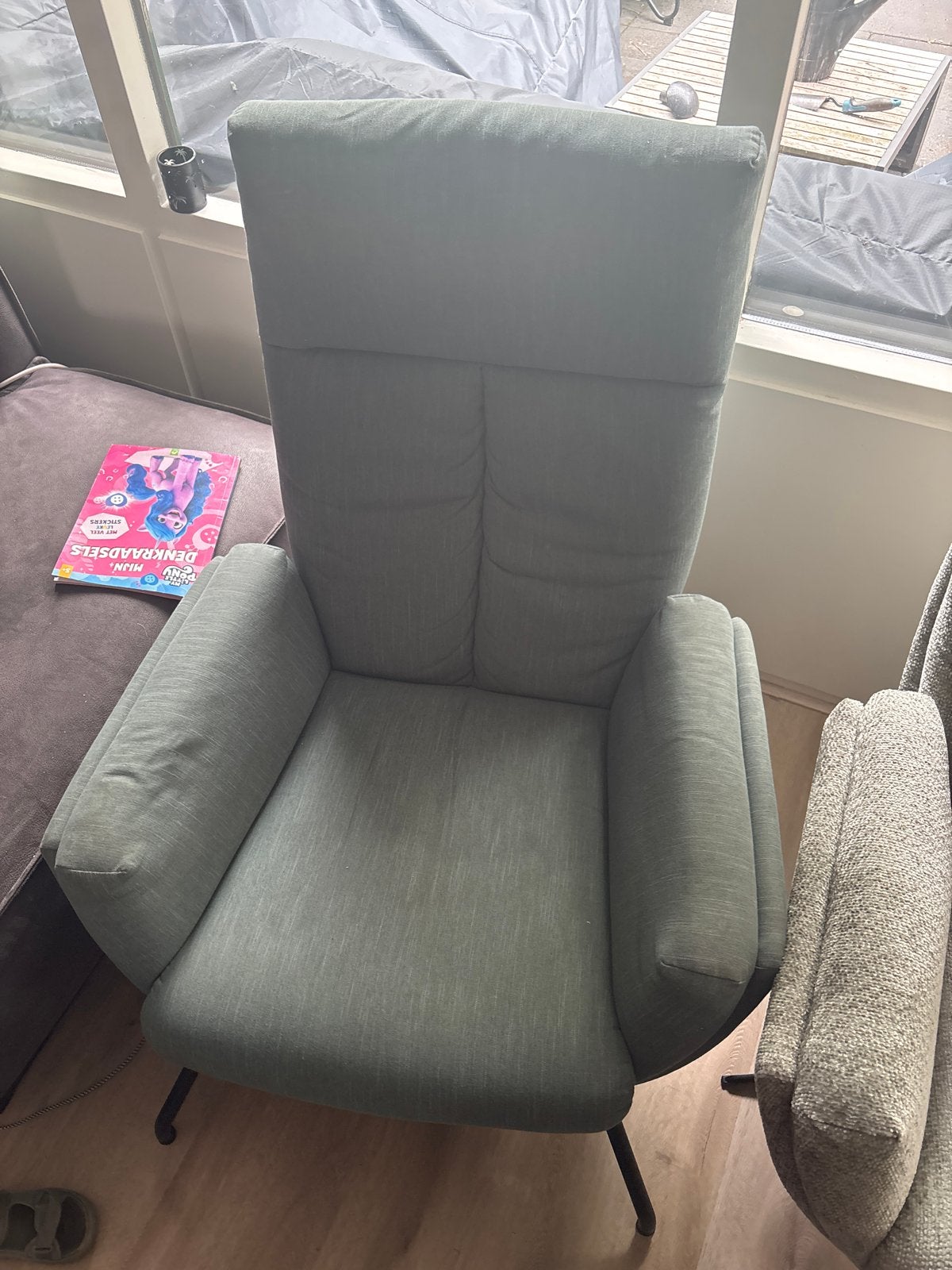 Comfortabele fauteuil - opknapper, Ophalen, Gebruikt, 75 tot 100 cm, Stof