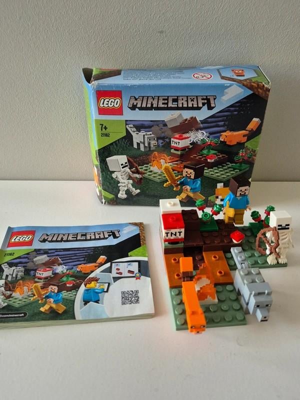 Lego 21162 Minecraft compleet met doos en boekje, Ophalen of Verzenden, Gebruikt, Complete set, Lego
