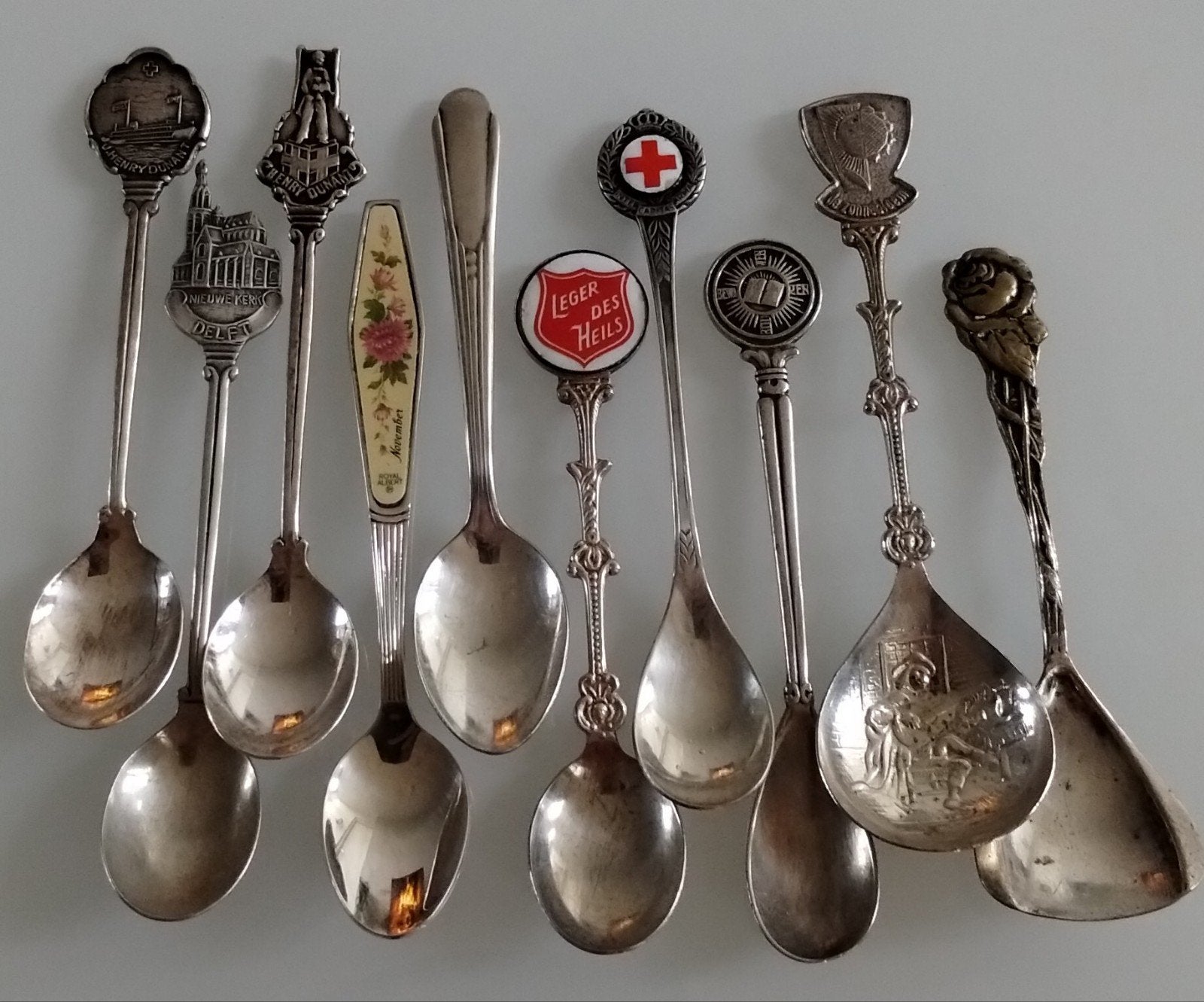 diverse soorten verzilverde theelepels!, Ophalen of Verzenden