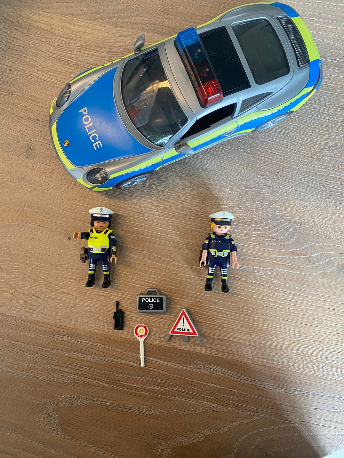 Playmobil Politieauto Porsche, Complete set, Ophalen of Verzenden, Zo goed als nieuw, City action