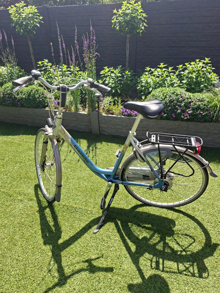 Gazelle orange damesfiets., Fietsen en Brommers, Fietsen | Dames | Damesfietsen, Ophalen of Verzenden, Gebruikt, Gazelle, Versnellingen