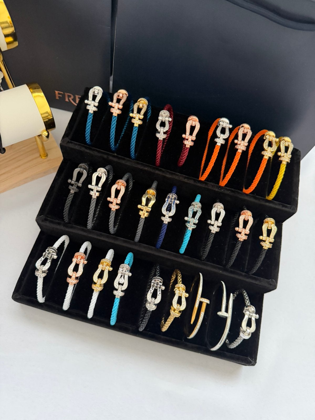 Fred force bracelet, Sieraden, Tassen en Uiterlijk, Staal, Ophalen of Verzenden, Zo goed als nieuw, Met edelsteen
