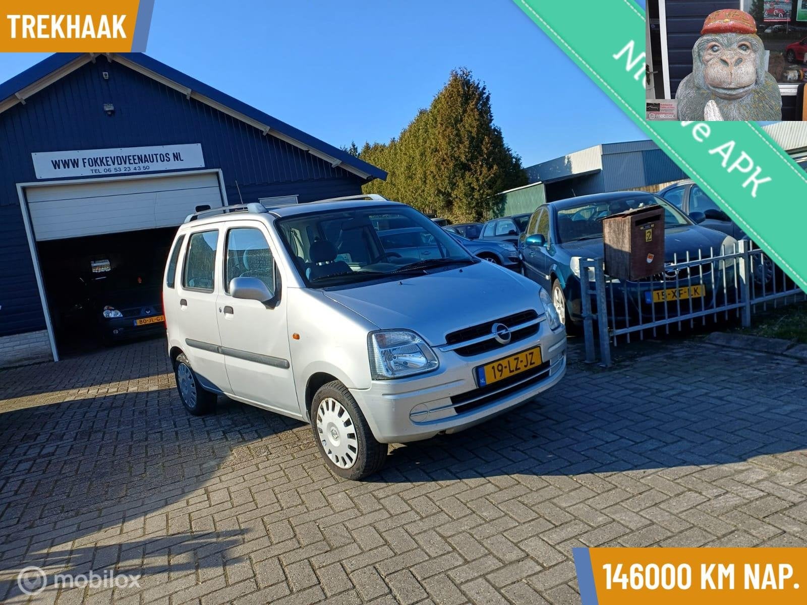 Opel Agila 1.2-16V Comfort Garantie, alle inruil mogelijk, Voorwielaandrijving, Gebruikt, Origineel Nederlands, Handgeschakeld