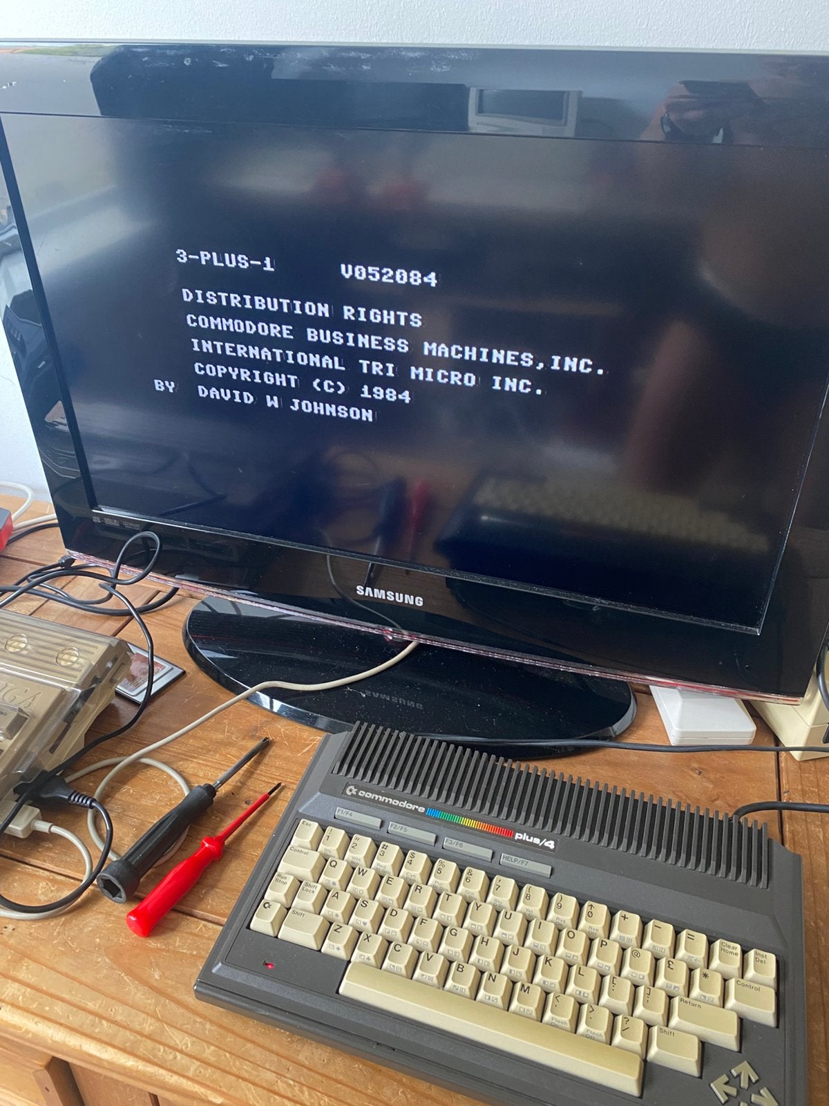 Commodore Plus4 nr.2,cartridge met 72 spelen,datasette, Ophalen of Verzenden