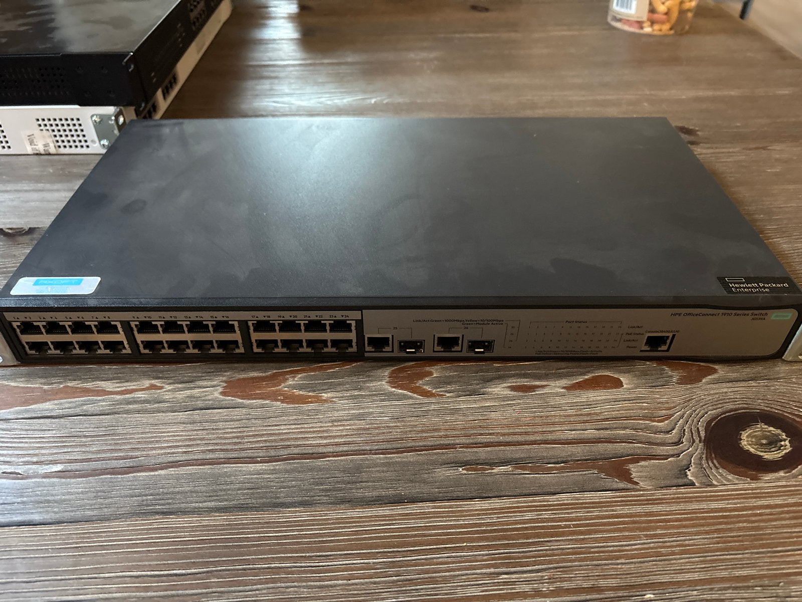 HPE OfficeConnect 1910-24G-PoE Switch (JG539A), Computers en Software, Netwerk switches, Ophalen of Verzenden, Gebruikt