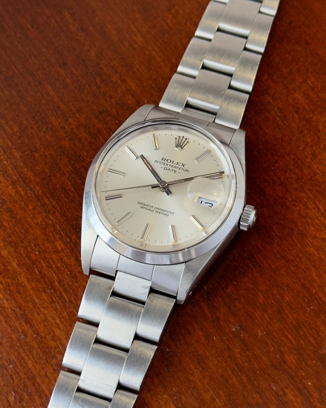 Rolex Date 15000 uit 1988, Ophalen, Staal, Gebruikt, Polshorloge
