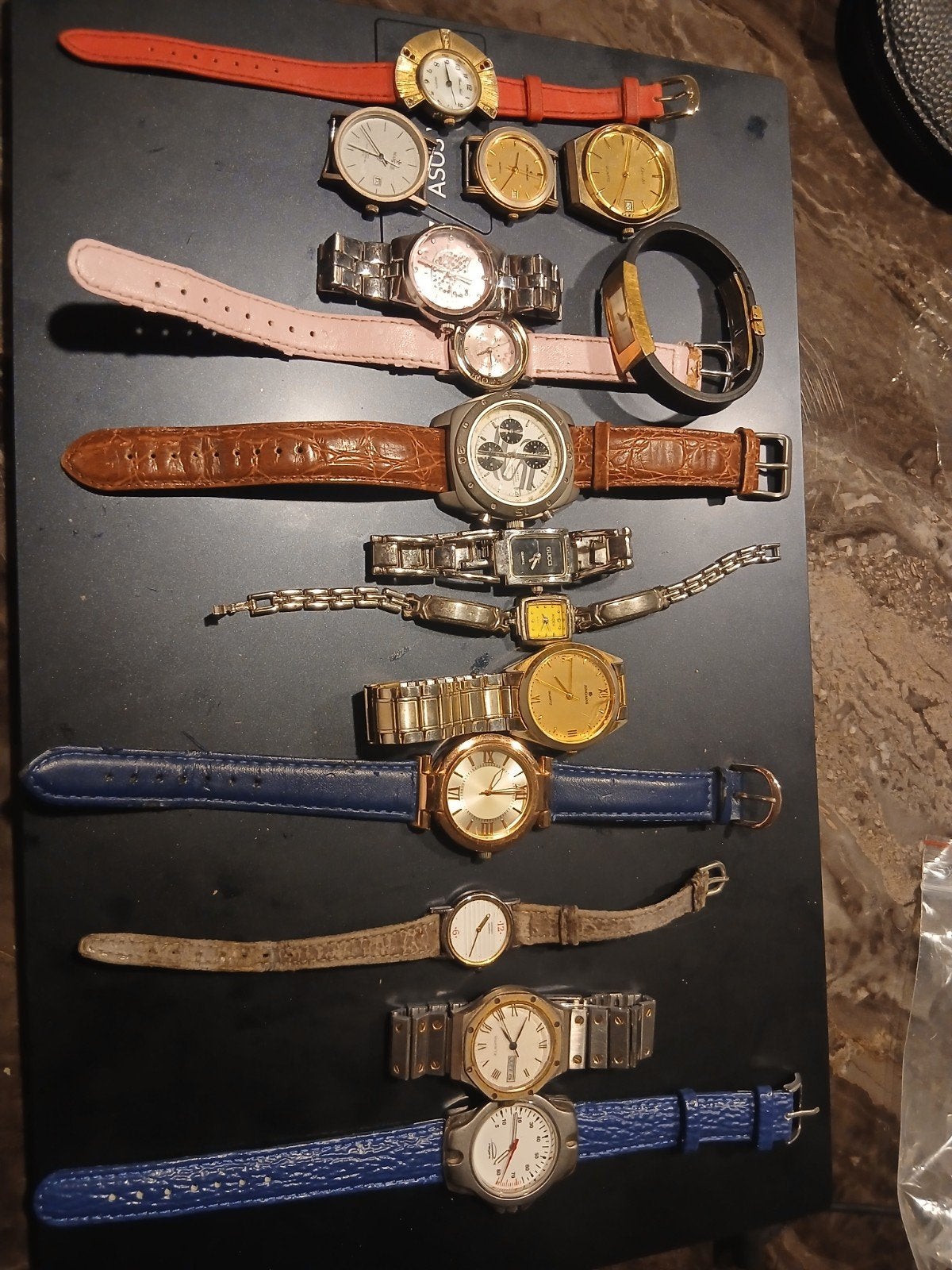 Diverse polshorloges, waaronder Gucci en Seiko, Sieraden, Tassen en Uiterlijk, Staal, Verzenden, Polshorloge, Leer