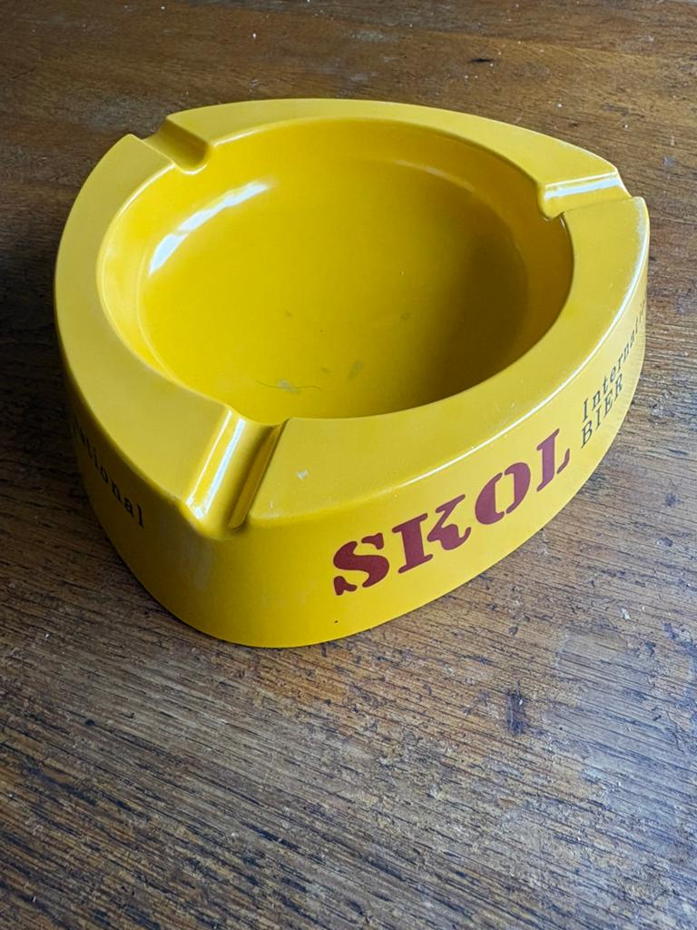 Skol bier asbak groot, Verzamelen, Ophalen of Verzenden, Zo goed als nieuw, Asbak