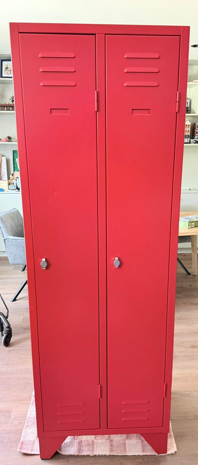 2x lockerkast metaal, Ophalen, Zo goed als nieuw