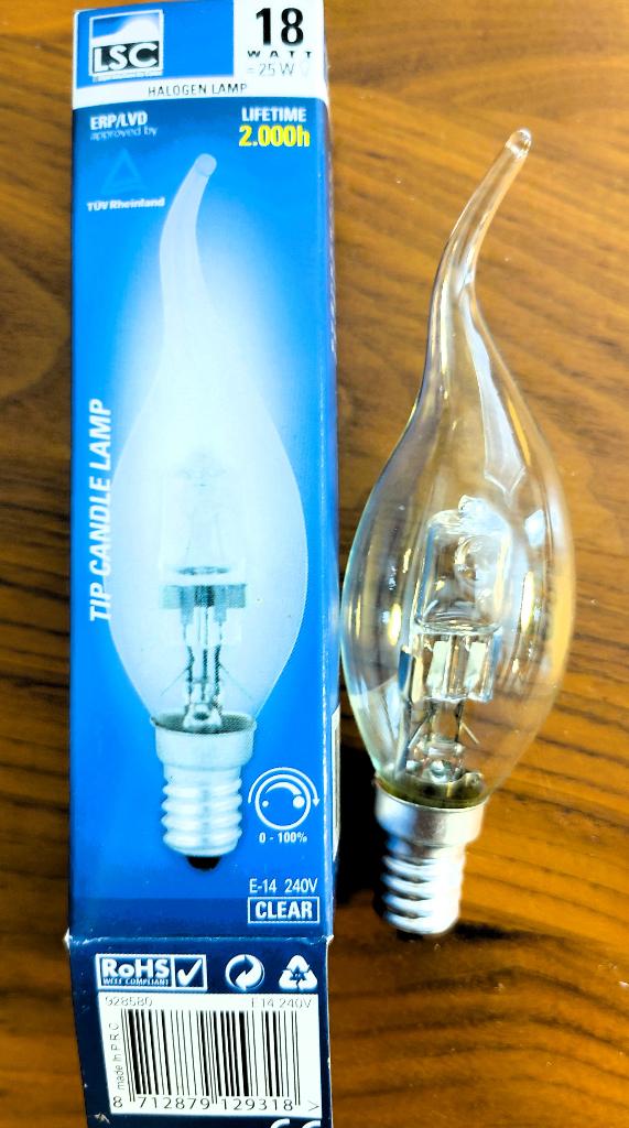 5x halogeen lamp e14, Huis en Inrichting, Lampen | Losse lampen, Ophalen of Verzenden, Nieuw, E14 (klein)