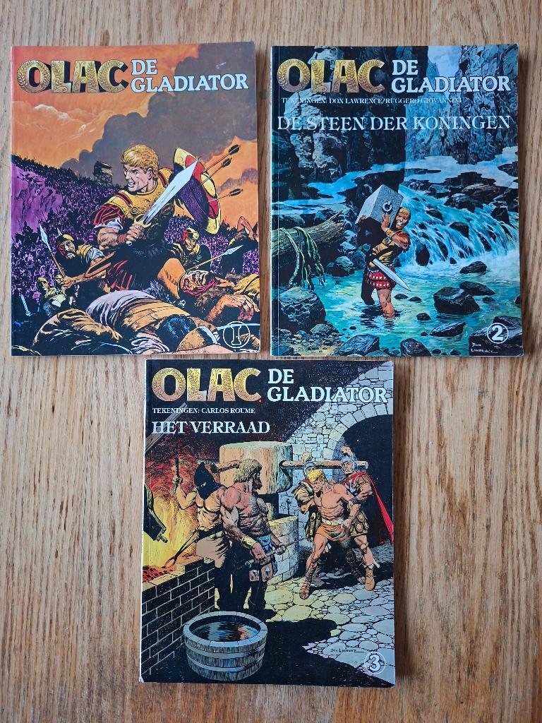 Olac de Gladiator, Don Lawrence 1/3 ook los te koop of ruil, Boeken, Stripboeken, Gelezen, Ophalen of Verzenden, Don Lawrence