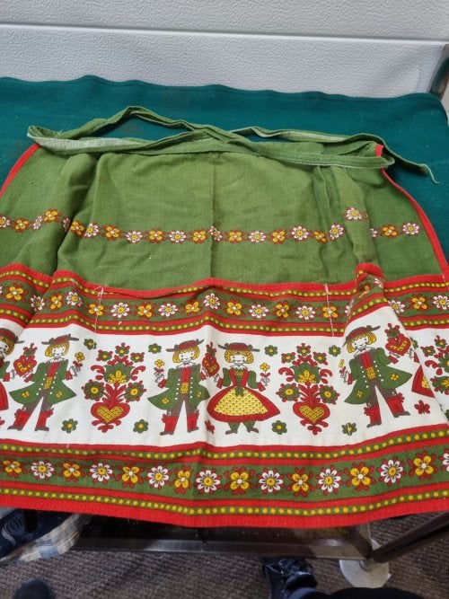 keukenschort vintage stof met afbeeldingen, Ophalen of Verzenden, 'T Olde Gre-j, Info@toldegrej.nl, Endepoelstraat 20f Didam