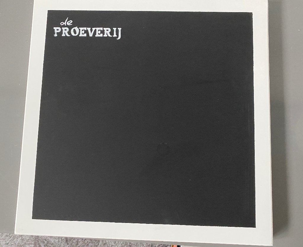Krijt-serveer- tapas plank (steen) Nieuw., Snij-/serveerplank, Nieuw, Ophalen of Verzenden, Zwart