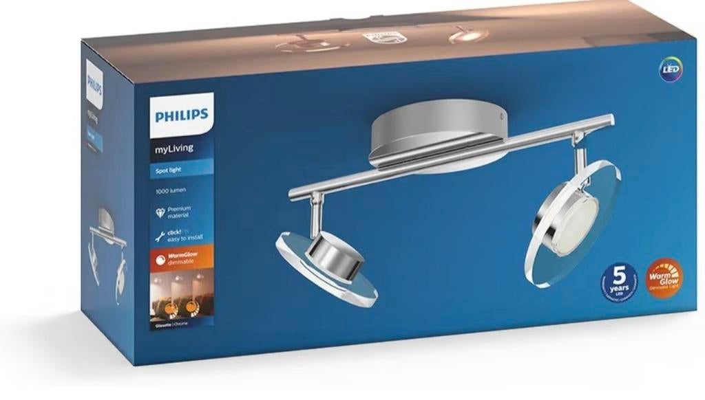Philips myLiving WGD 5044211P0 A++ LED , 2 licht, Huis en Inrichting, Lampen | Spots, Ophalen of Verzenden, Nieuw