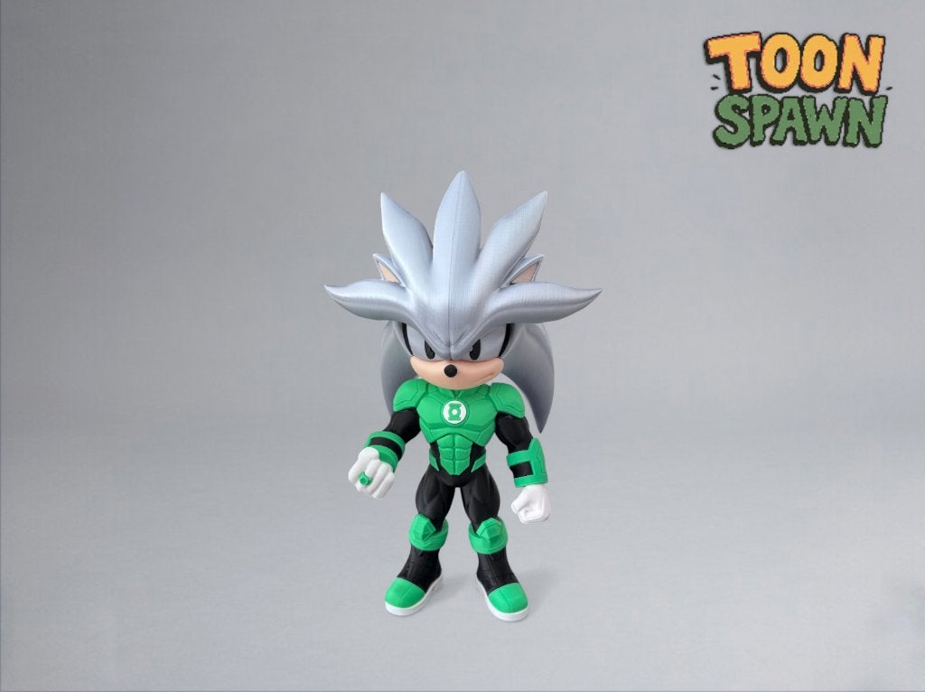 Emerald Silver – Green Lantern X Silver Sonic – 31 cm, Ophalen of Verzenden, Nieuw, Overige typen