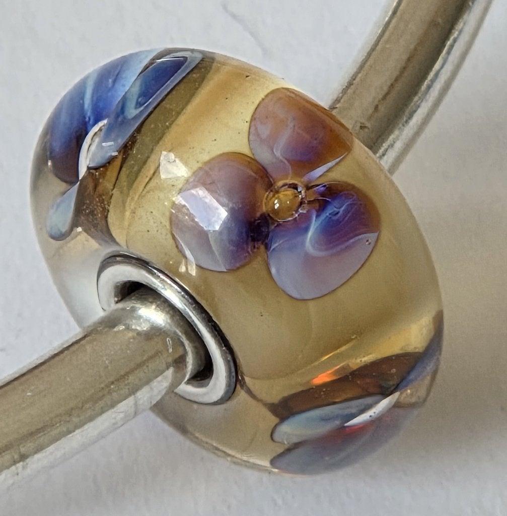 Trollbeads AMBER VIOOLTJES  **NIEUW**, -, Verzenden, -, Nieuw