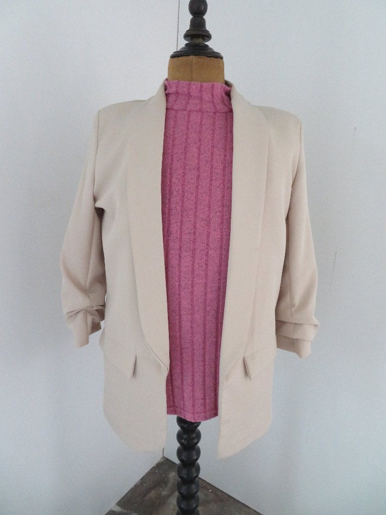 Dames colbert jasje Massi Amsterdam maat M/L beige Z.G.A.N., Kleding | Dames, Beige, Maat 42/44 (L), Ophalen of Verzenden, Zo goed als nieuw