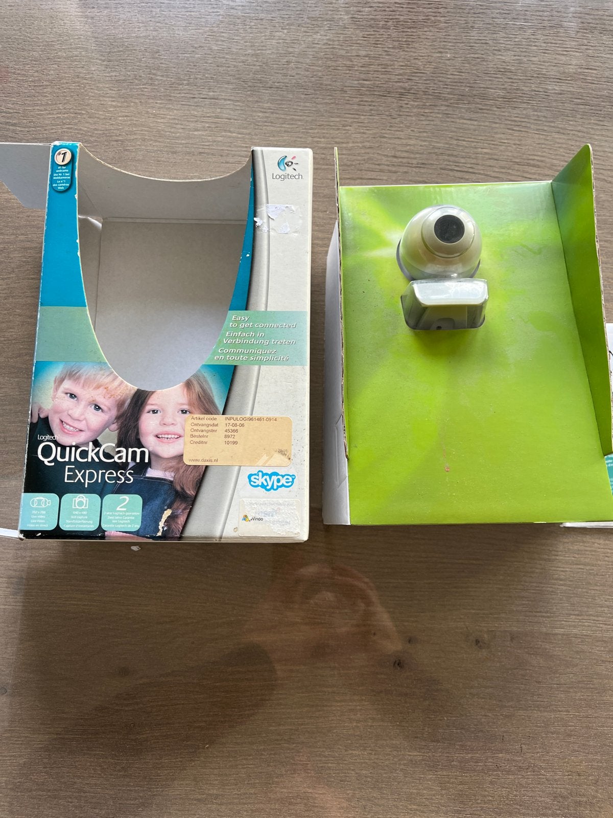 Logitech QuickCam Express Webcam, Gebruikt, Ophalen of Verzenden, Windows, Microfoon