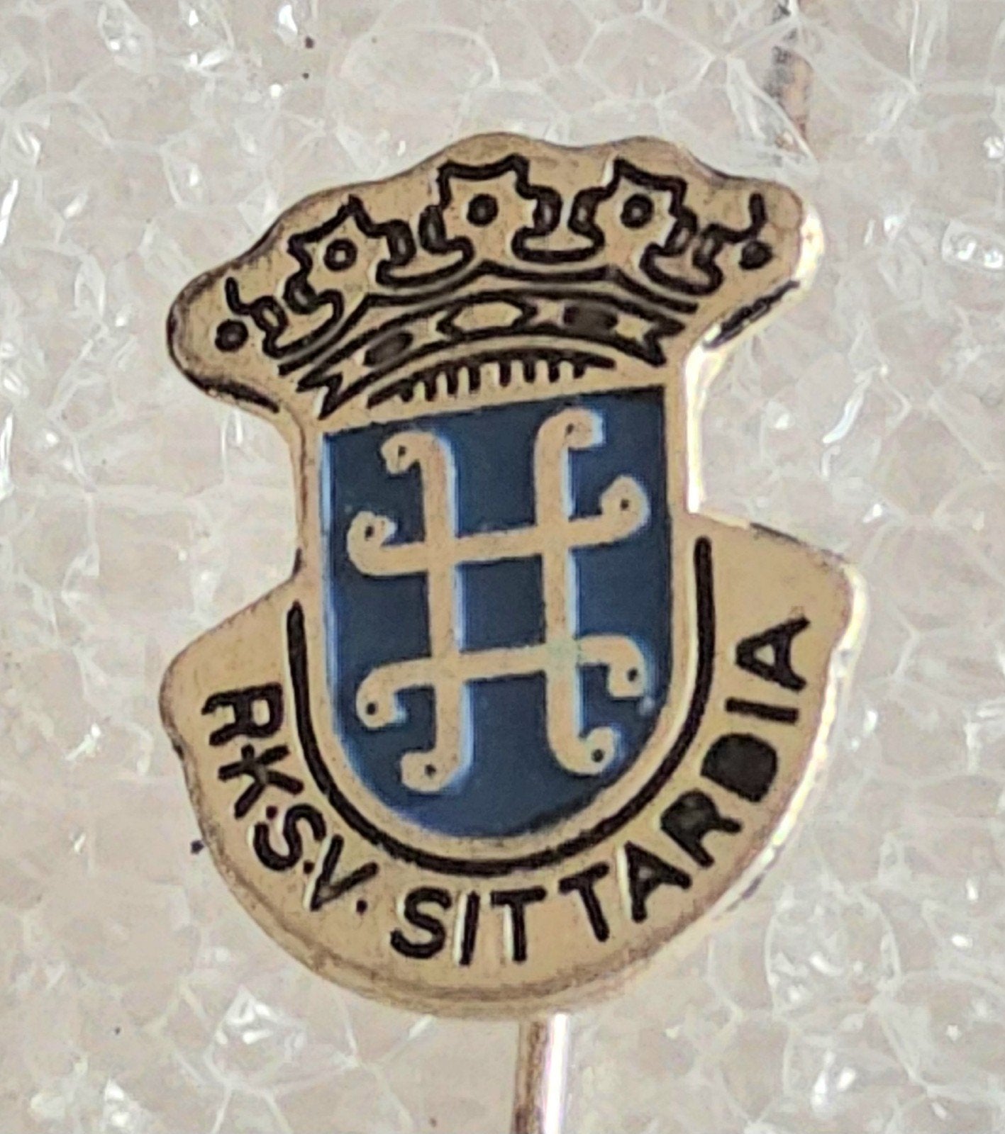 Vintage RKSV Sittardia Speldje - Voetbalclub, Ophalen of Verzenden, Gebruikt, Sport, Speldje of Pin